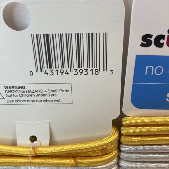 Scunci No Damage Satin Smooth Hair Elastics Pink Blue Green Yellow Black - Picture 9 of 13
